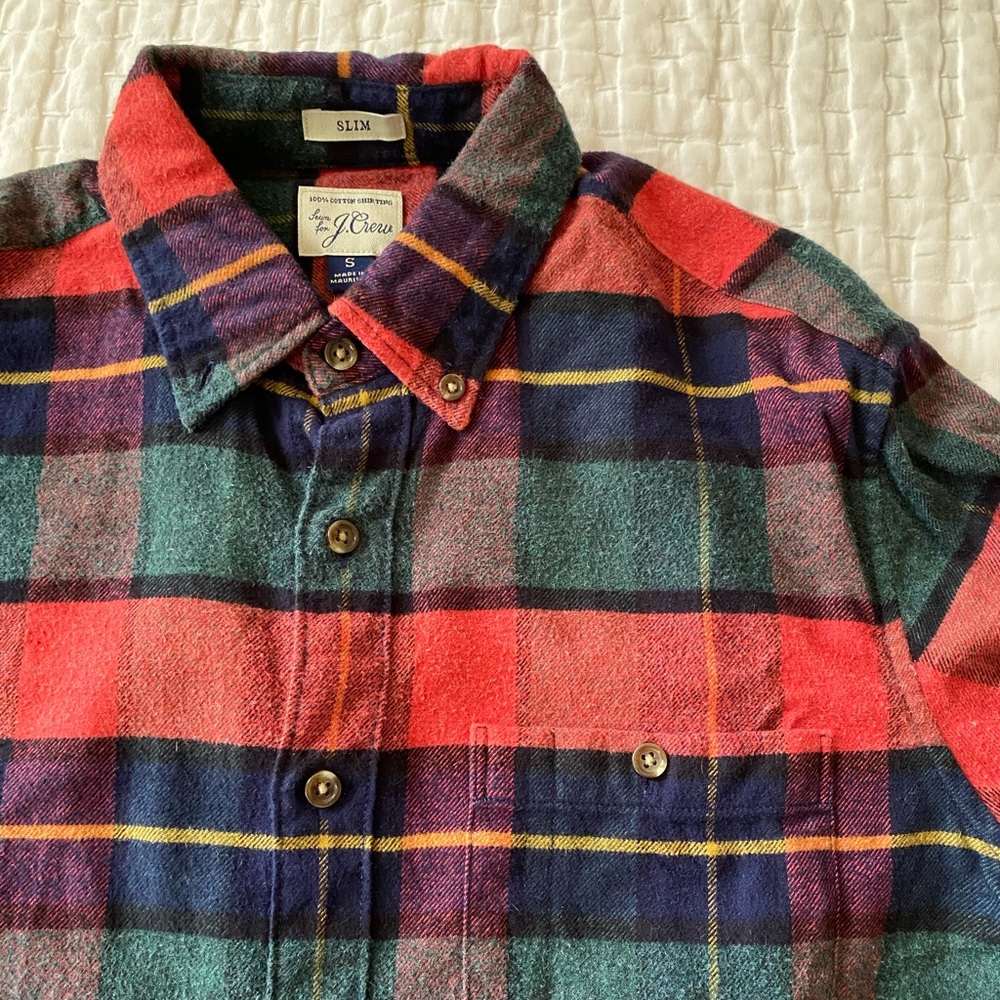 🍂JCREW PLAID FLANNEL🍂 - Picture 3 of 5